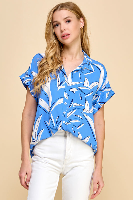 Tidepool Get Away Button-Up