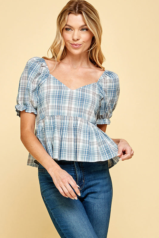 Beachside Bliss Peplum Top