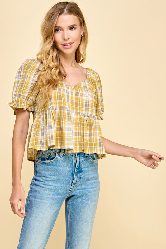 Beachside Bliss Peplum Top