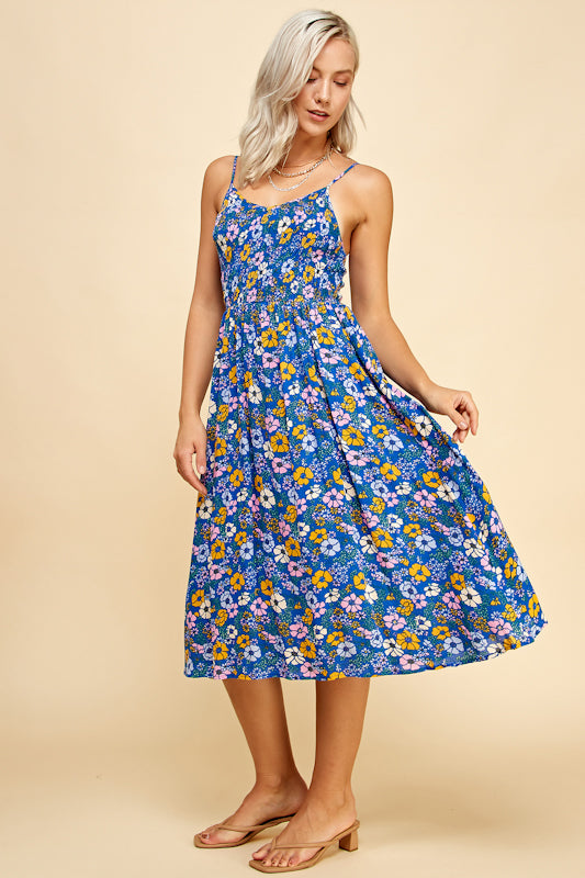 Twilight Garden Midi Dress