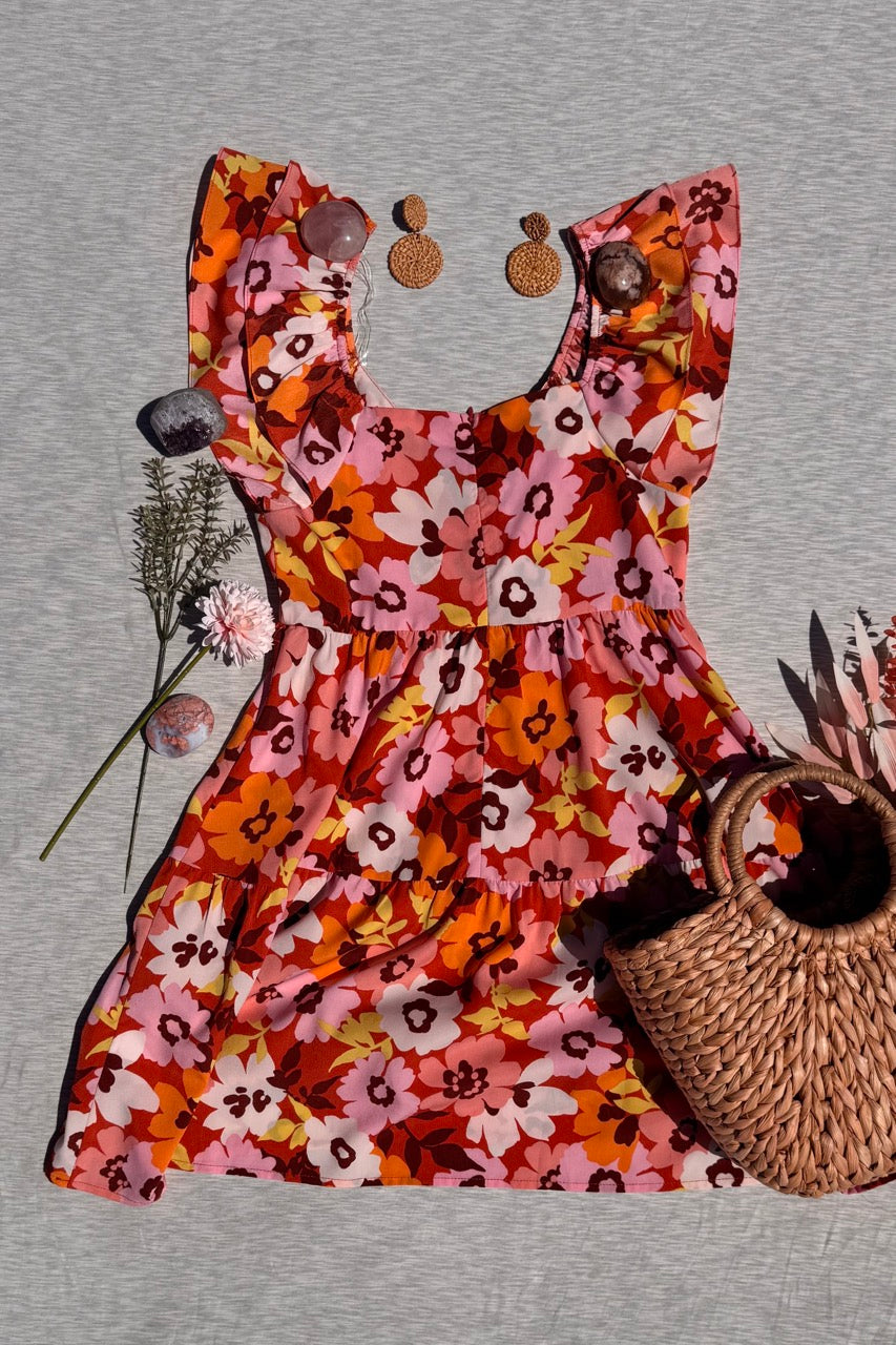 Blooming Flutter Mini Dress
