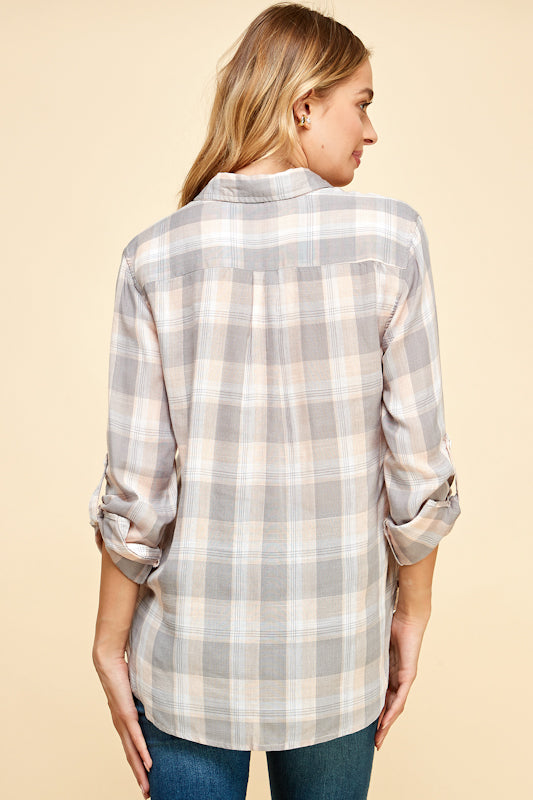 Audrey Plaid Button-Up