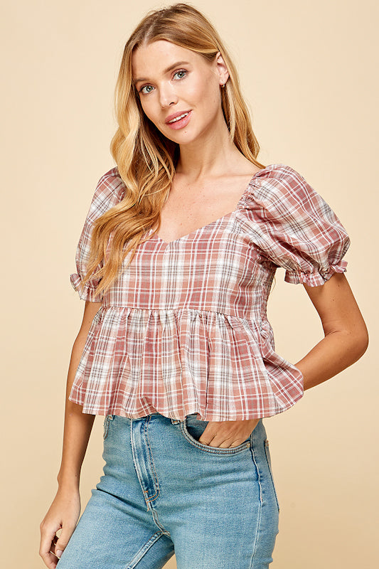 Beachside Bliss Peplum Top