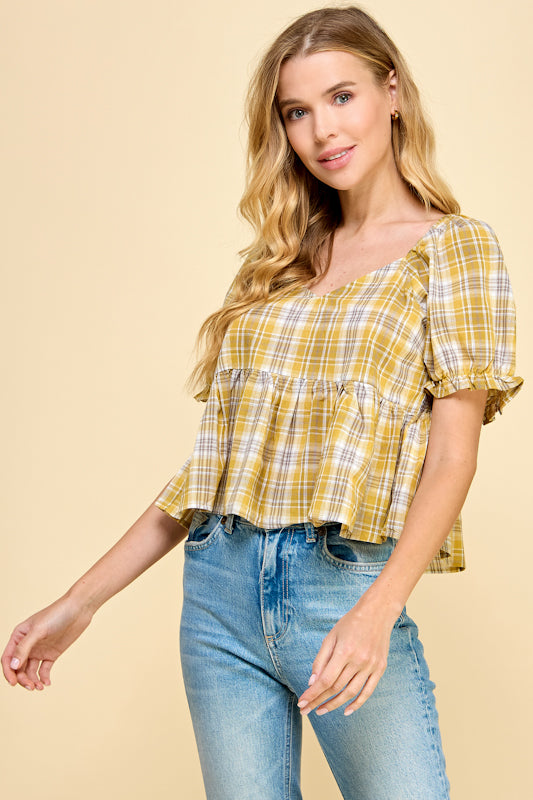 Beachside Bliss Peplum Top