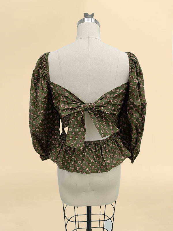 Enchanted Garden All-Cotton Blouse