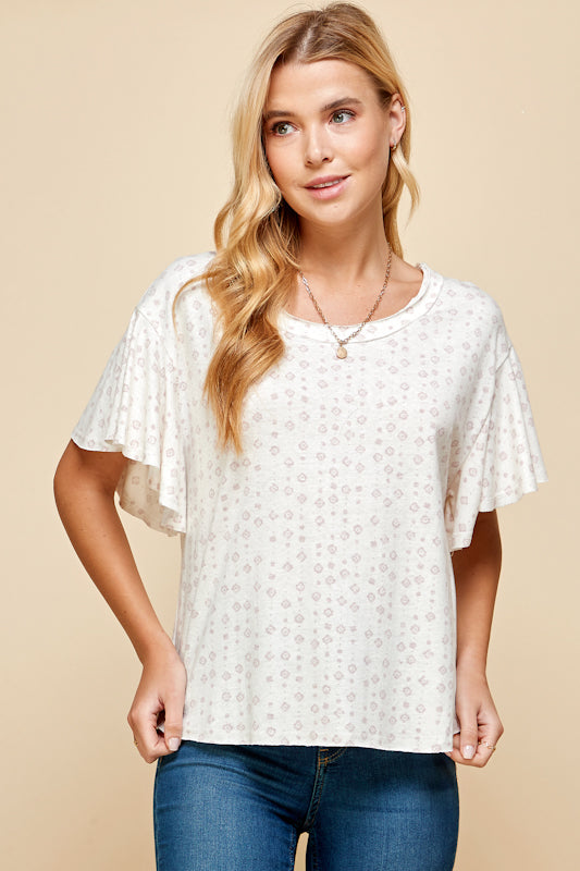 Stacey Cotton-Blend Knit Top