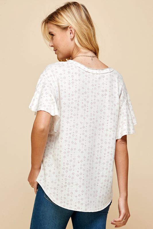 Stacey Cotton-Blend Knit Top