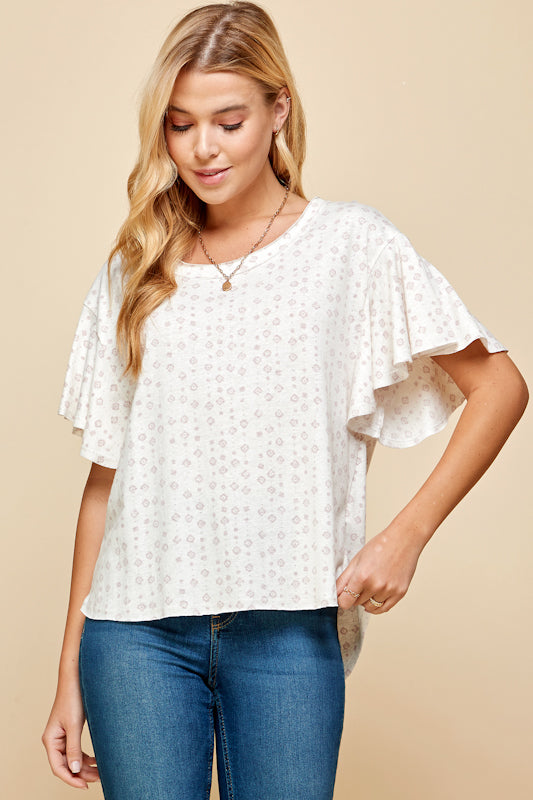 Stacey Cotton-Blend Knit Top
