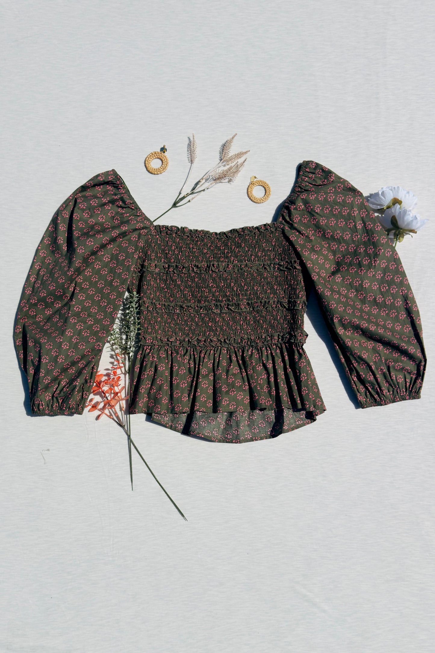 Enchanted Garden All-Cotton Blouse